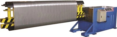 Machine de fabrication de tuyaux de formation de conduits ovales en spirale